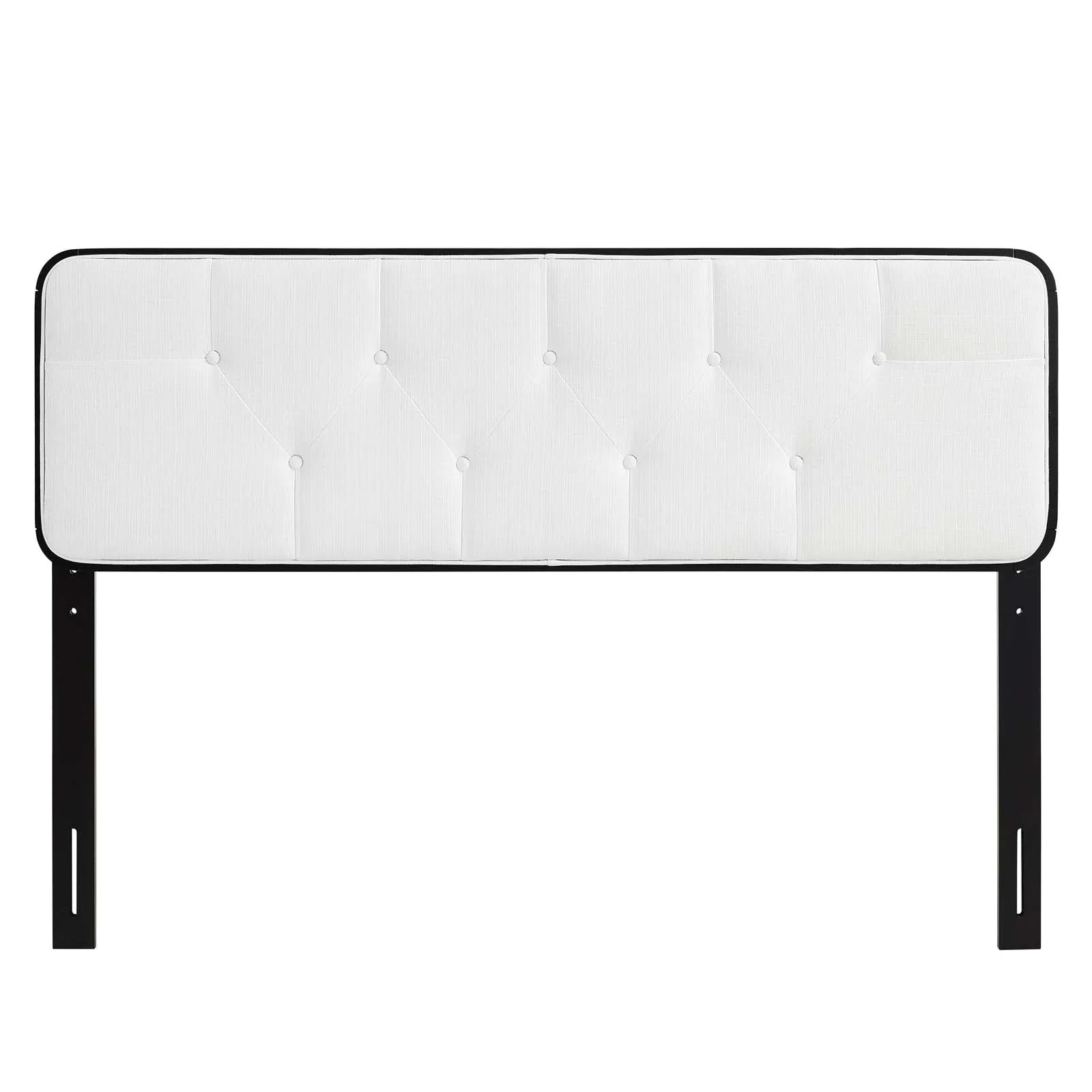 Collins Tufted Fabric and Wood Headboard