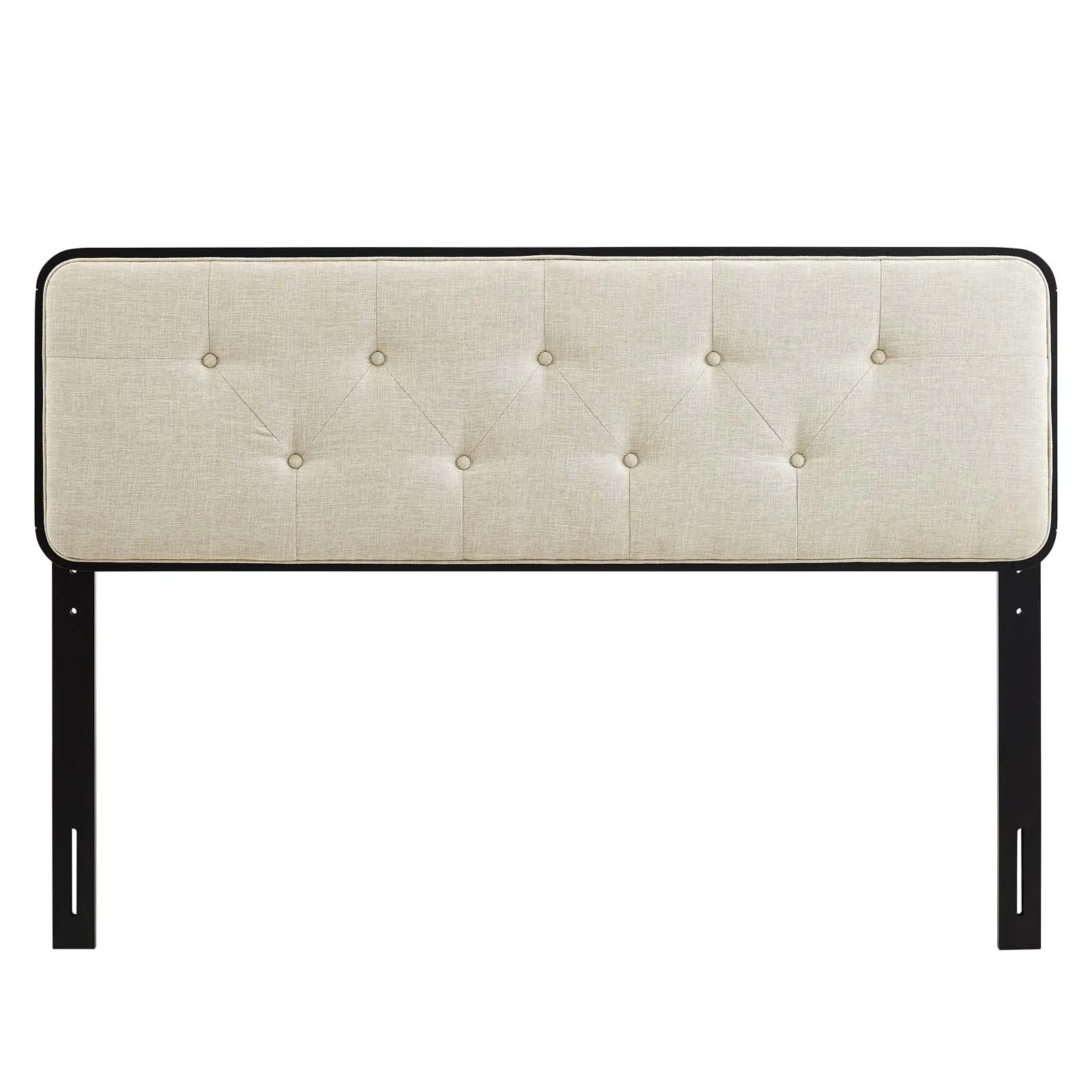 Collins Tufted Fabric and Wood Headboard