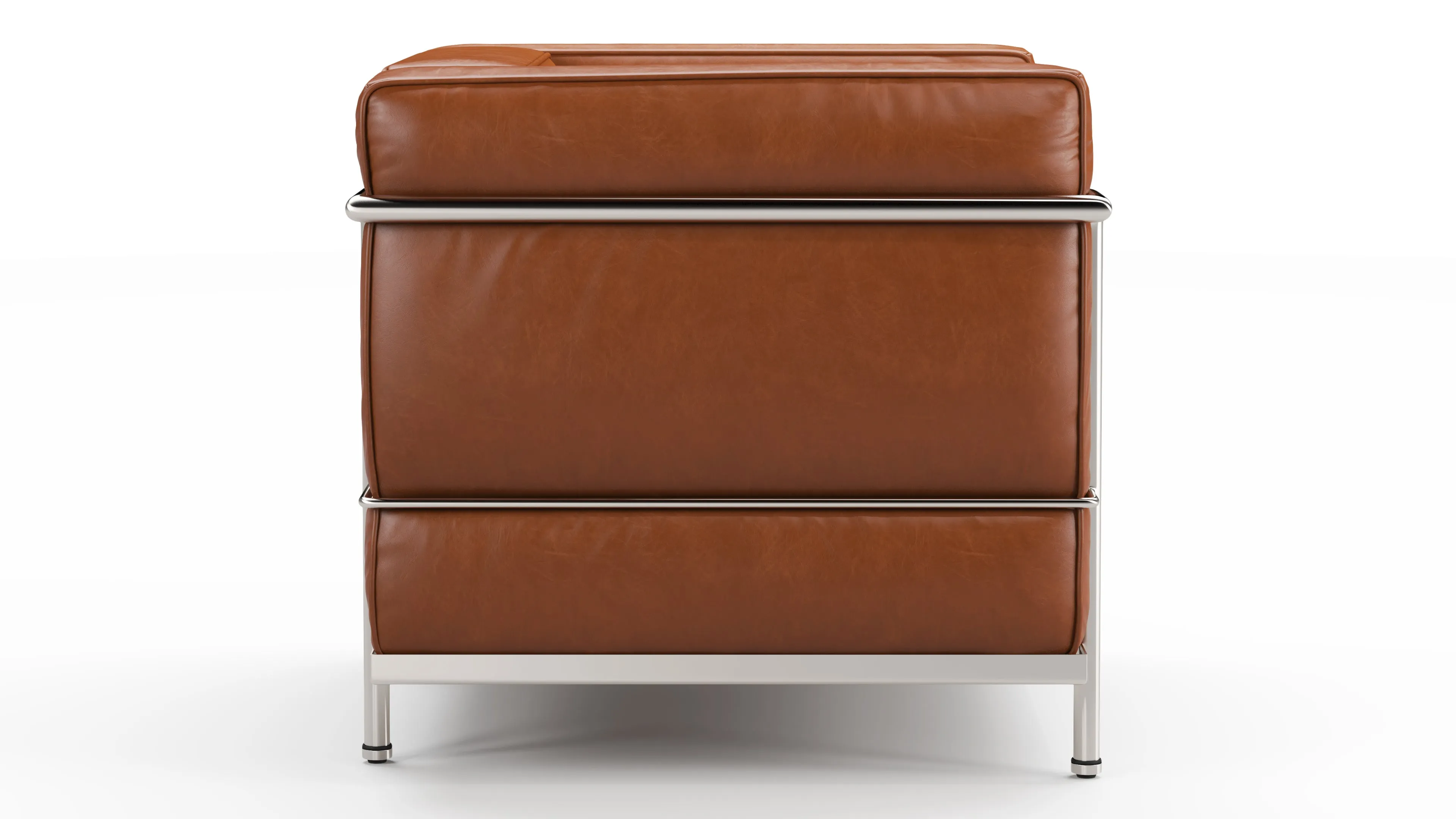 Corbusier - Corbusier Petit Modele Lounge Chair, Tan Premium Leather