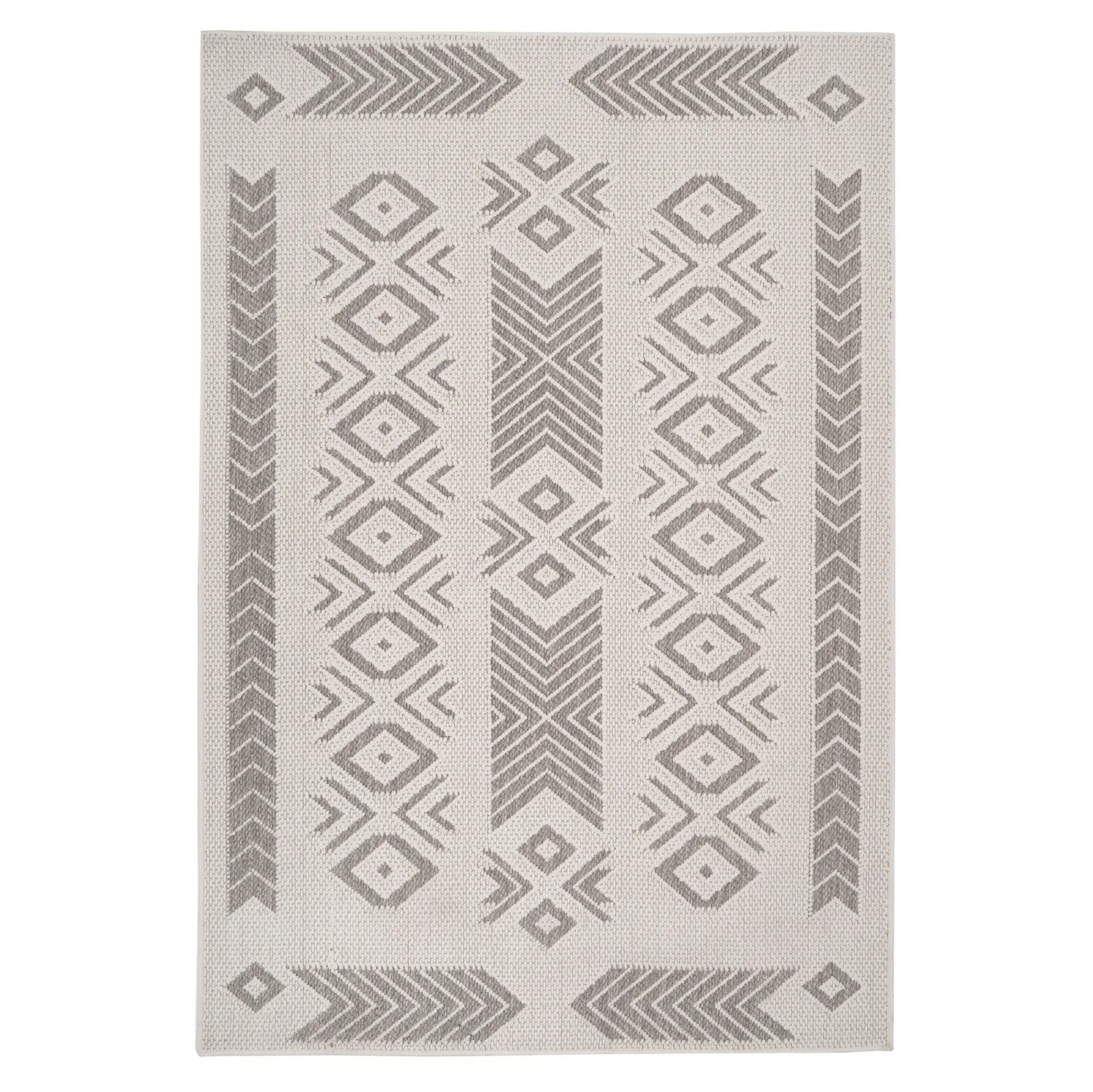 Cream Beige Motif Rug - Ryne