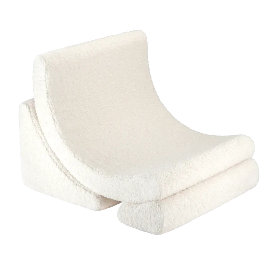 Cream White Moon Chair