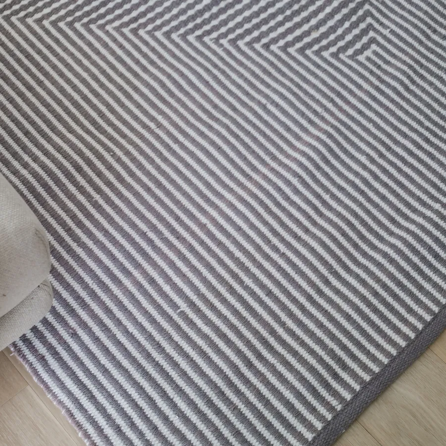 Denver Grey and Ivory Modern P.E.T Indoor Outdoor Area Rug