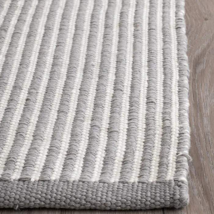 Denver Grey and Ivory Modern P.E.T Indoor Outdoor Area Rug