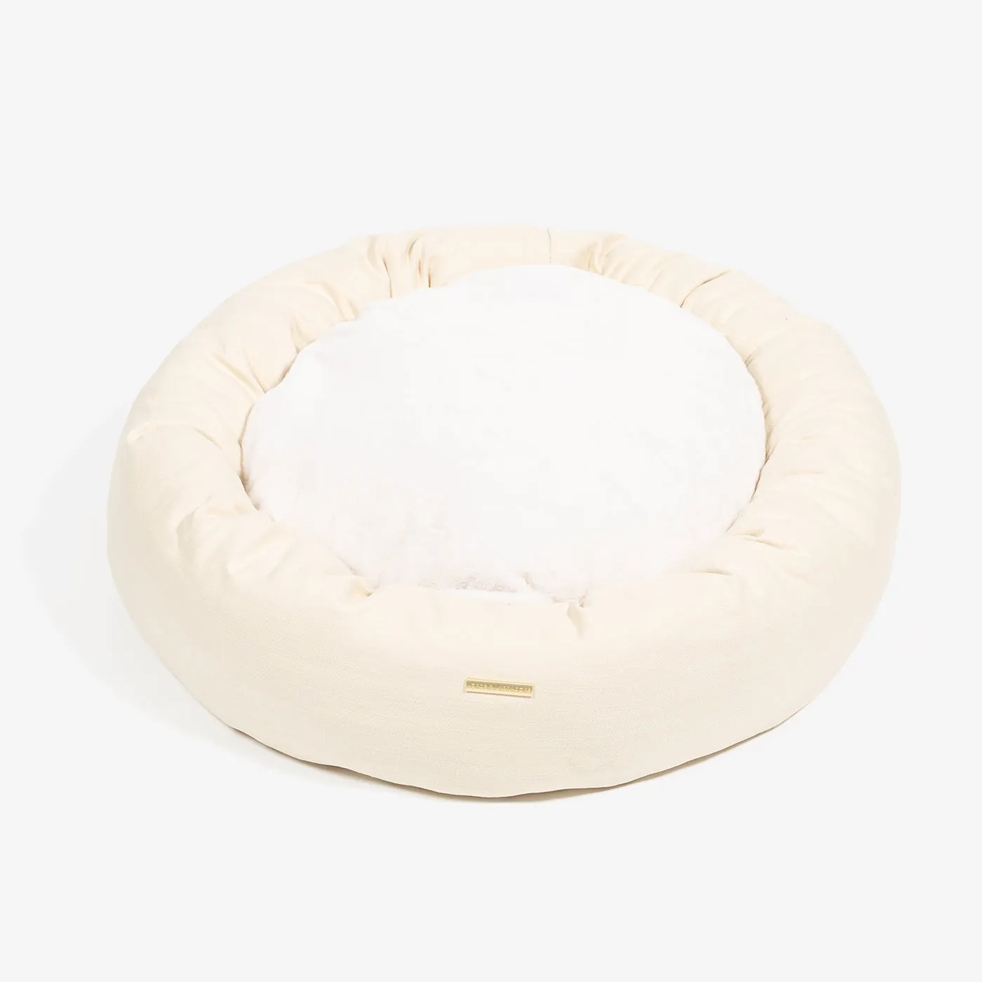 Donut Bed With Removable Covers in Savanna Bone by Lords & Labradors