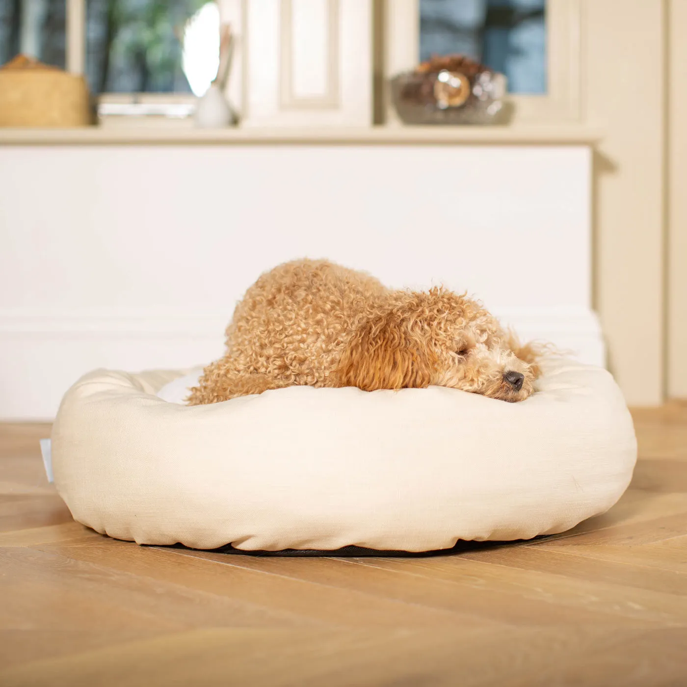 Donut Bed With Removable Covers in Savanna Bone by Lords & Labradors