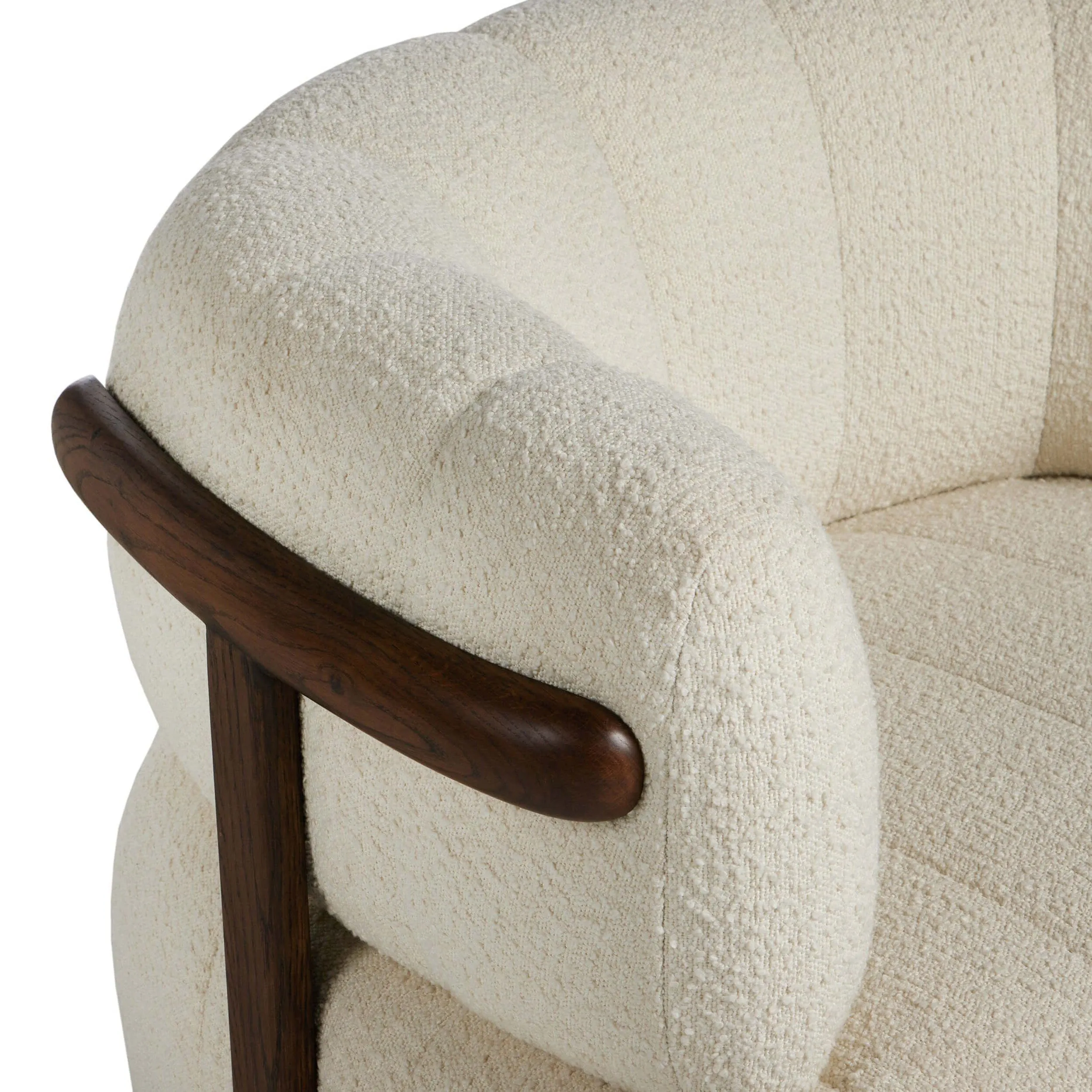 Doss Swivel Chair, Altro Snow