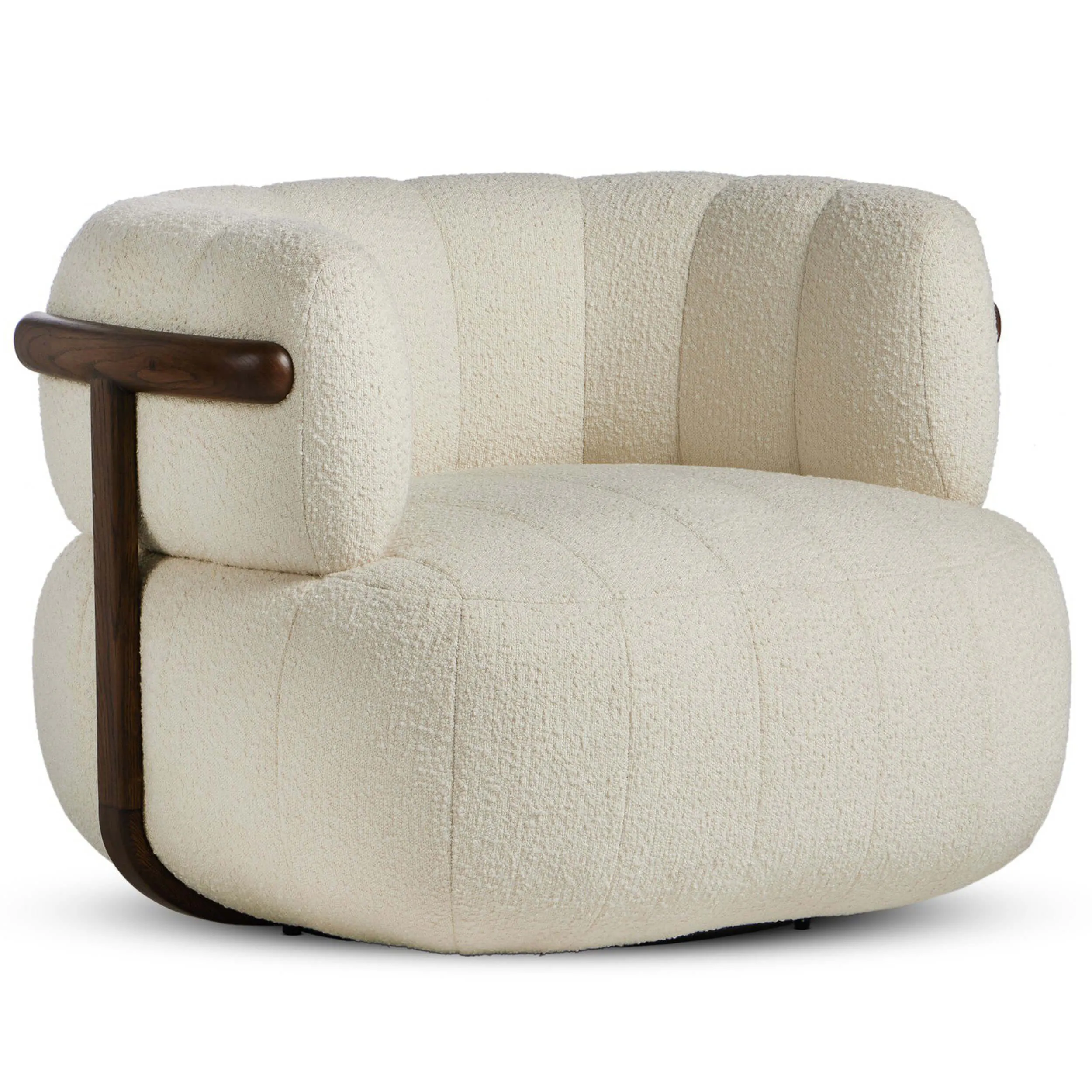 Doss Swivel Chair, Altro Snow