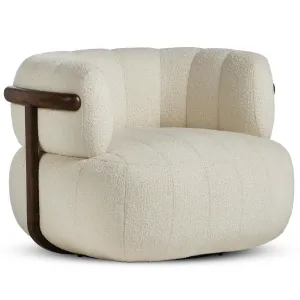 Doss Swivel Chair, Altro Snow