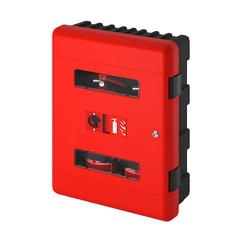 Double Fire Extinguisher Cabinet Lockable