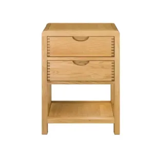 Ercol Bosco 2 Drawer Bedside Cabinet