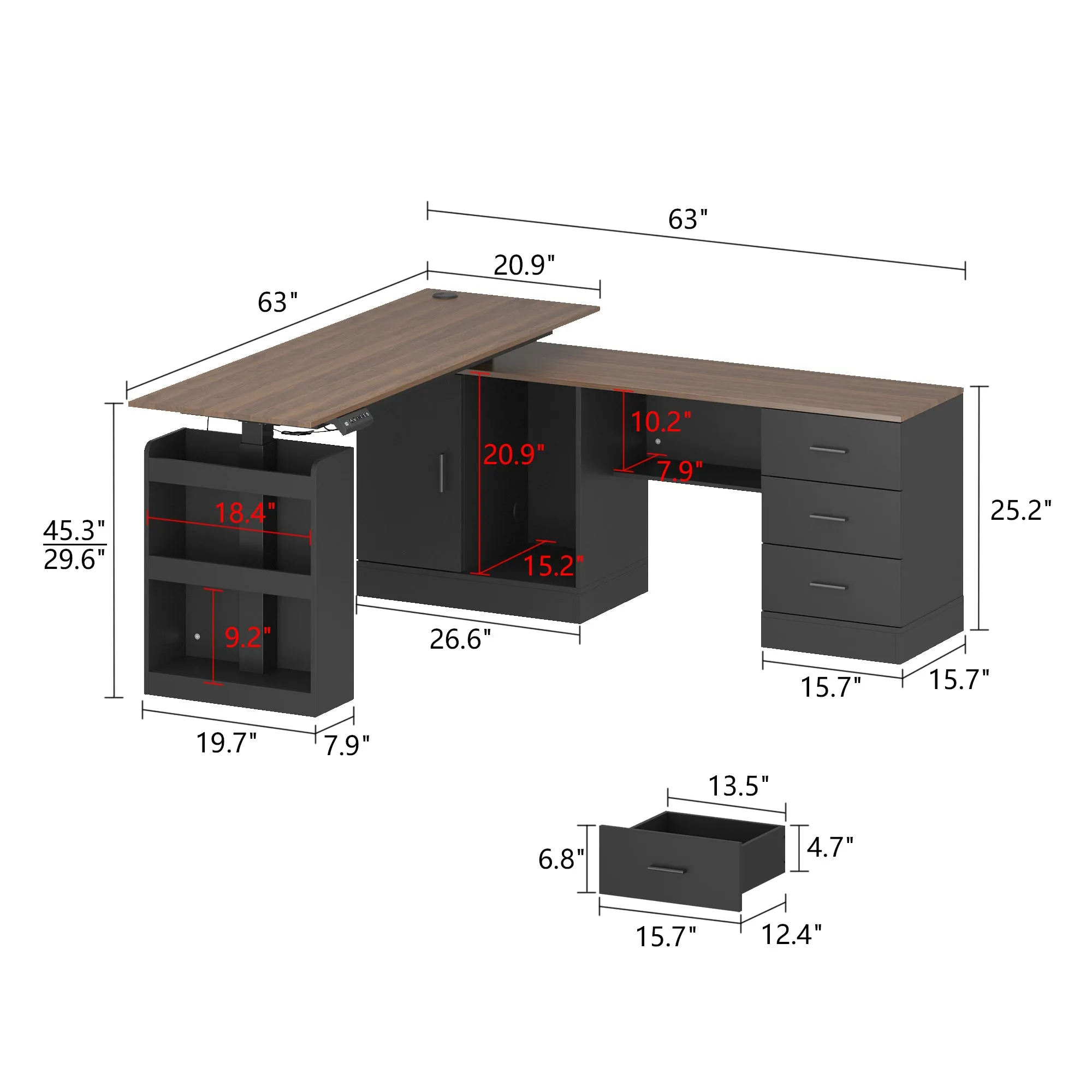 Ergonomic Home Office Sit Stand Up Desk With Memory Preset Controller