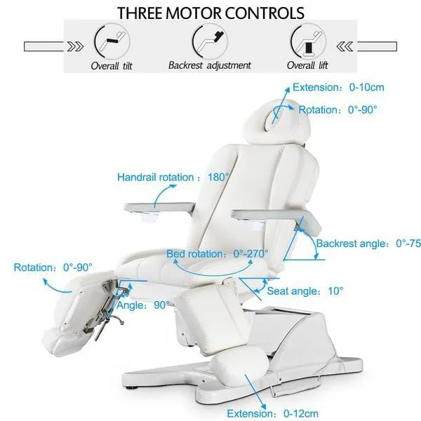 Euphro Facial Chair with Separated Legrests G901 (3-Motor)