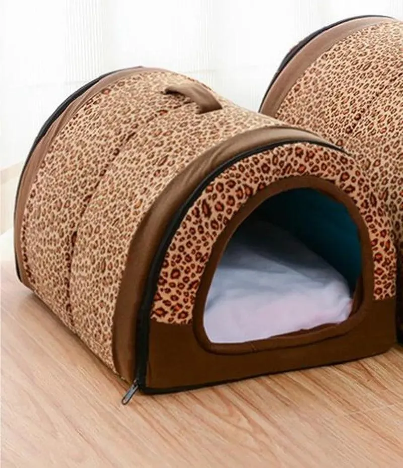 Foldable Cozy Pet House with Mat