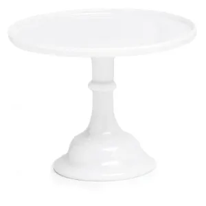 Glass Cake Plate - 10in Milk