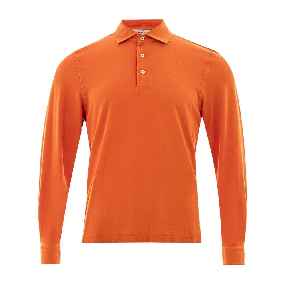 Gran Sasso Elegant Orange Cotton Polo for Men