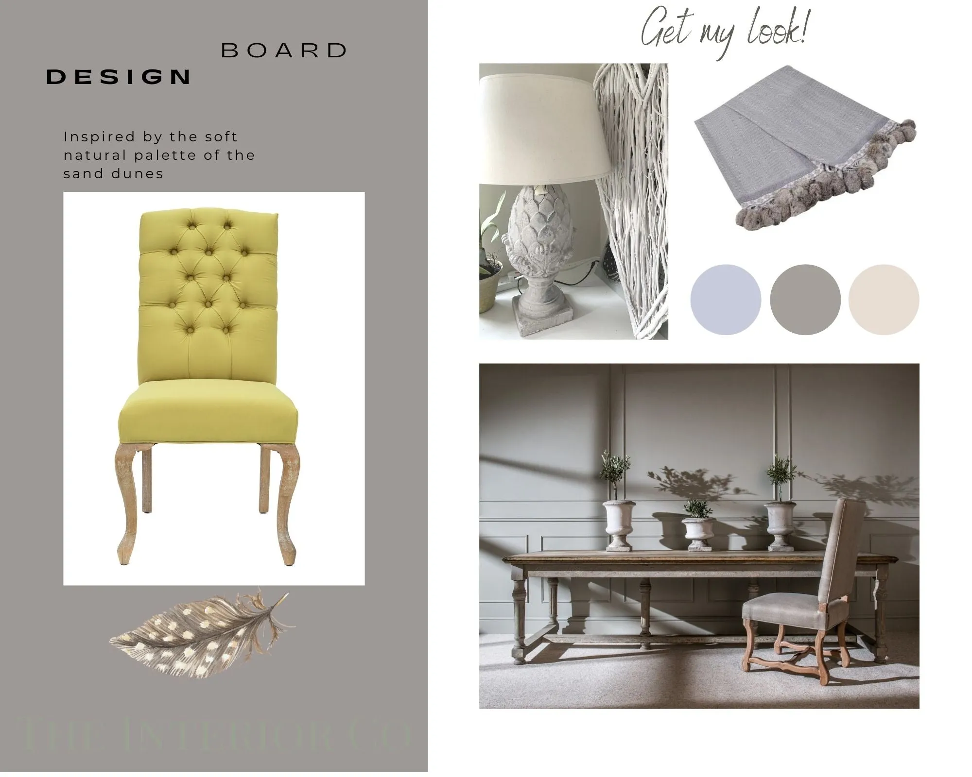 Grand Manor Dining Room Look - Mood Board