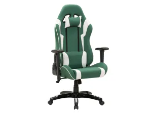 Green and White Gaming Office Chair