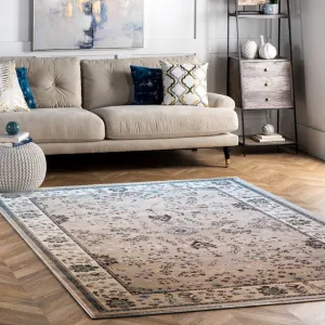 Herat Oriental Area Rug (Grey/Cream, 120 x 170 cm)