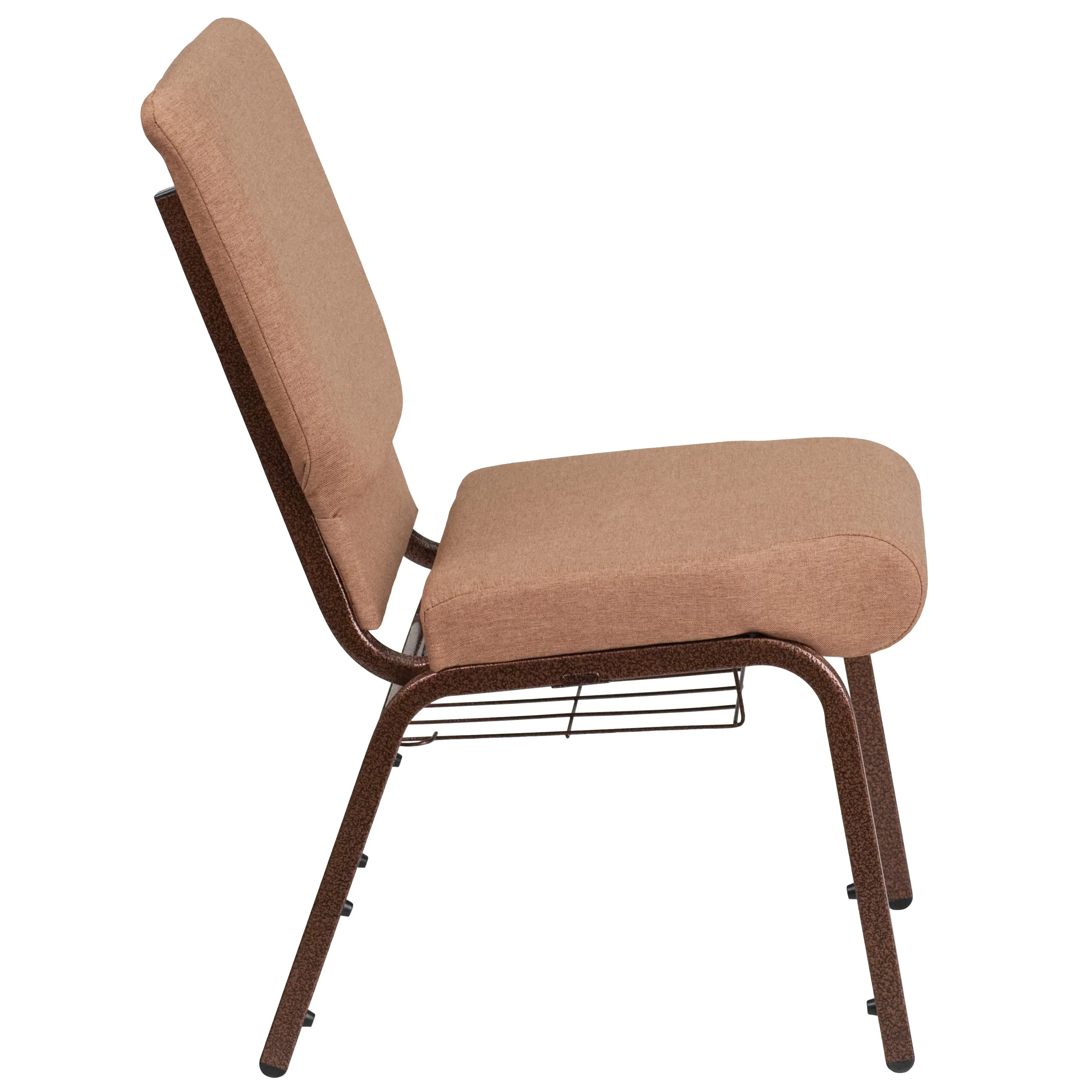 HERCULES Series 18.5''W Church Chair with Book Rack