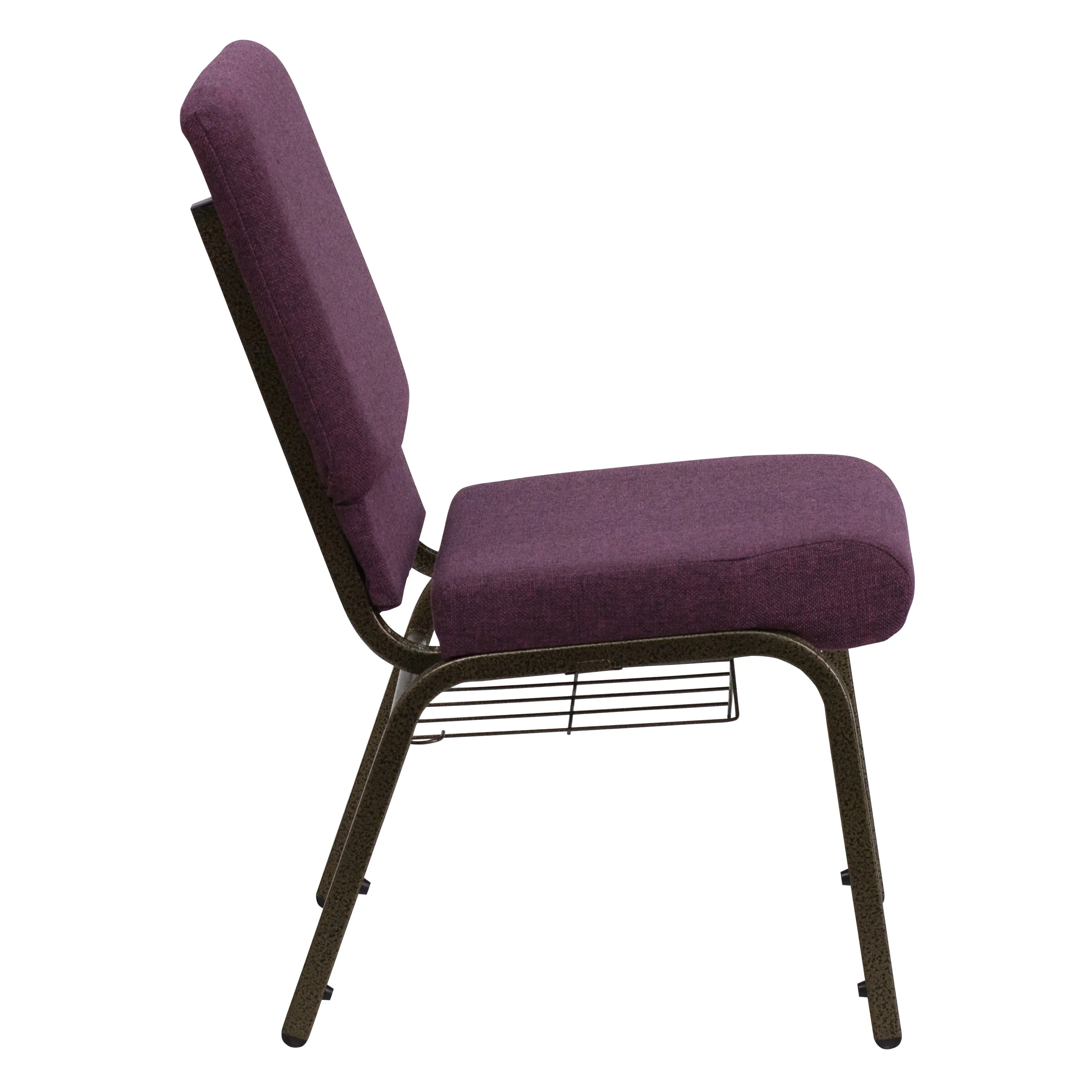 HERCULES Series 18.5''W Church Chair with Book Rack