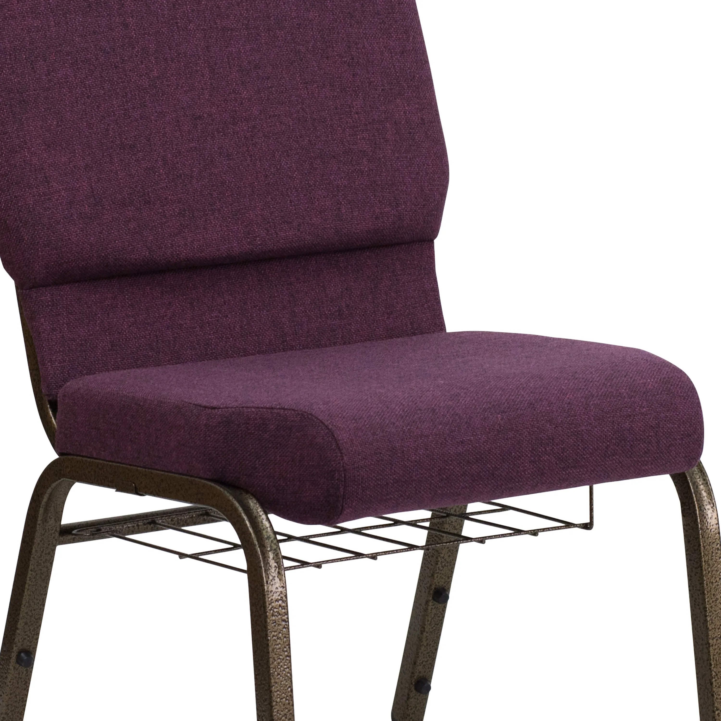 HERCULES Series 18.5''W Church Chair with Book Rack