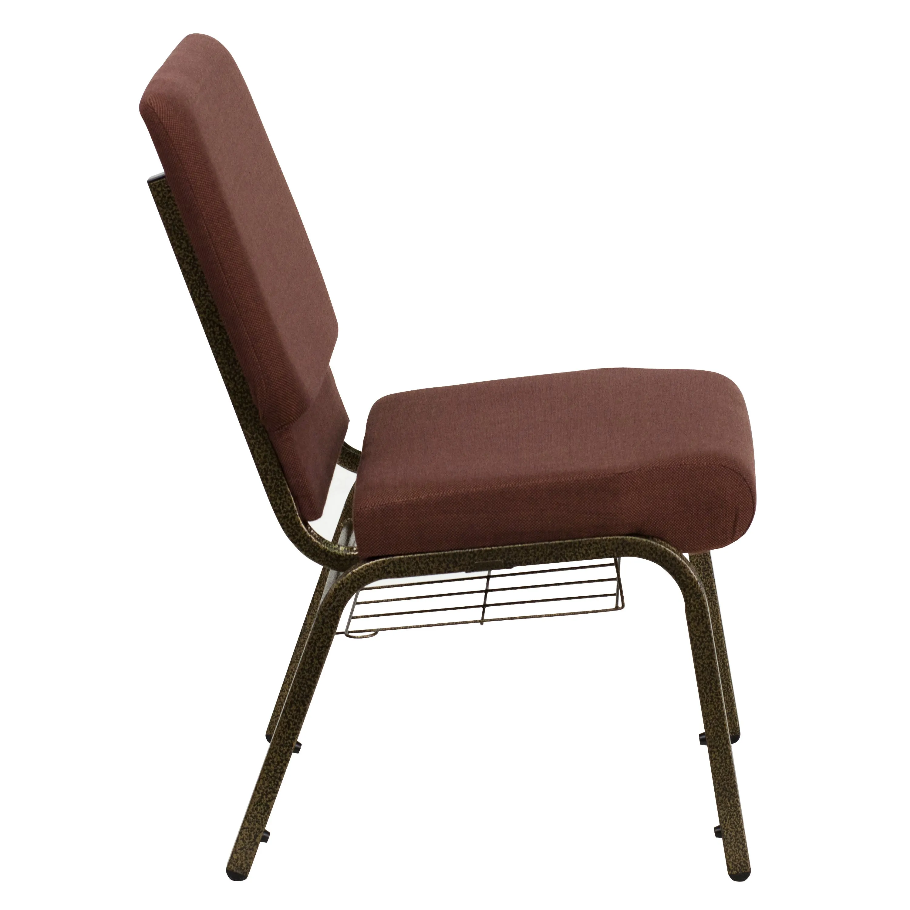 HERCULES Series 18.5''W Church Chair with Book Rack