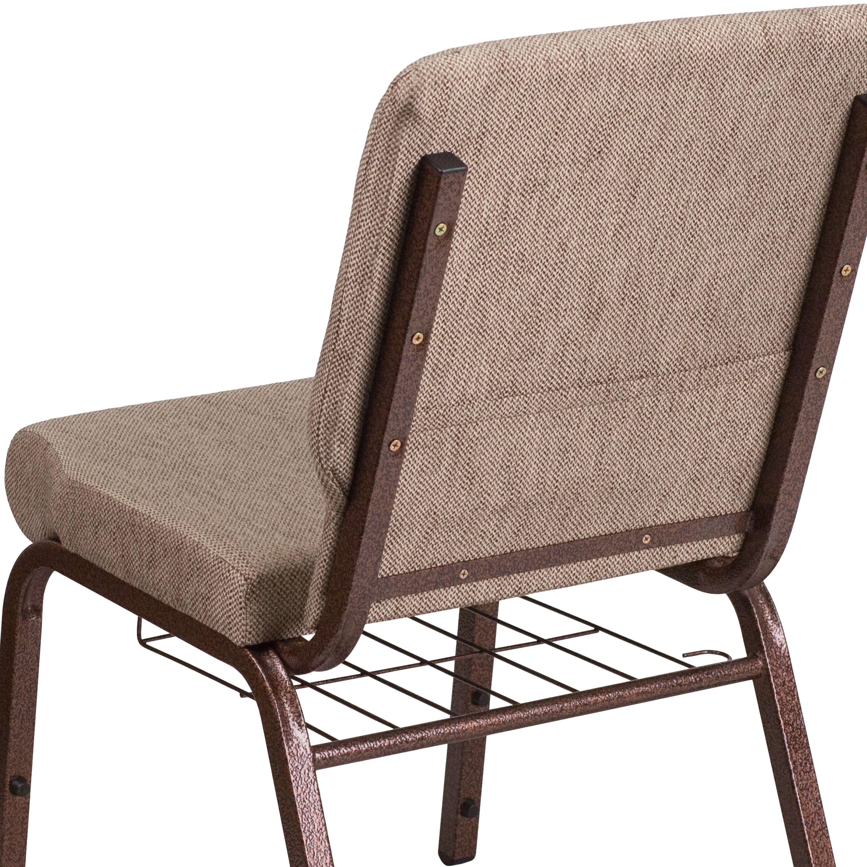 HERCULES Series 18.5''W Church Chair with Book Rack