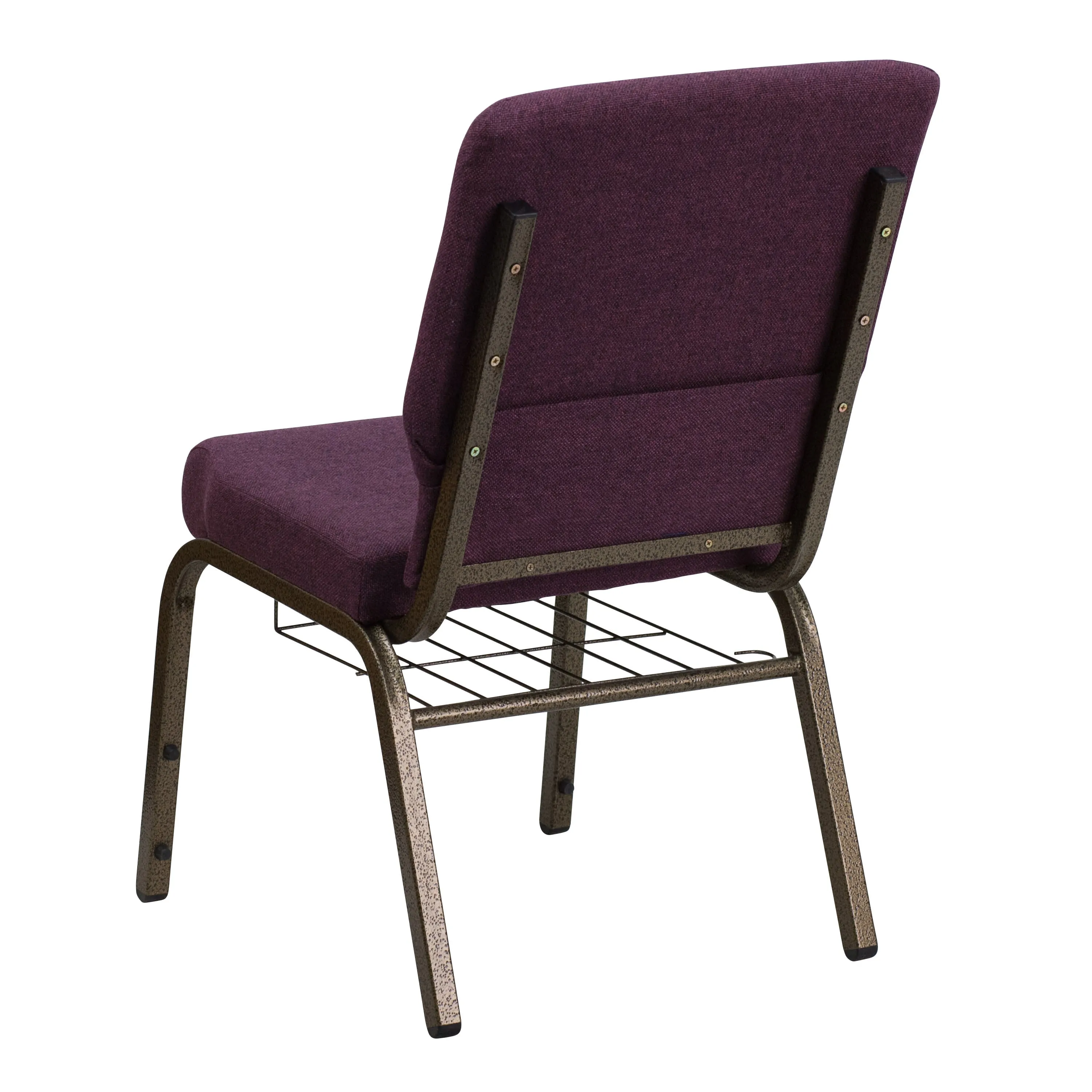 HERCULES Series 18.5''W Church Chair with Book Rack