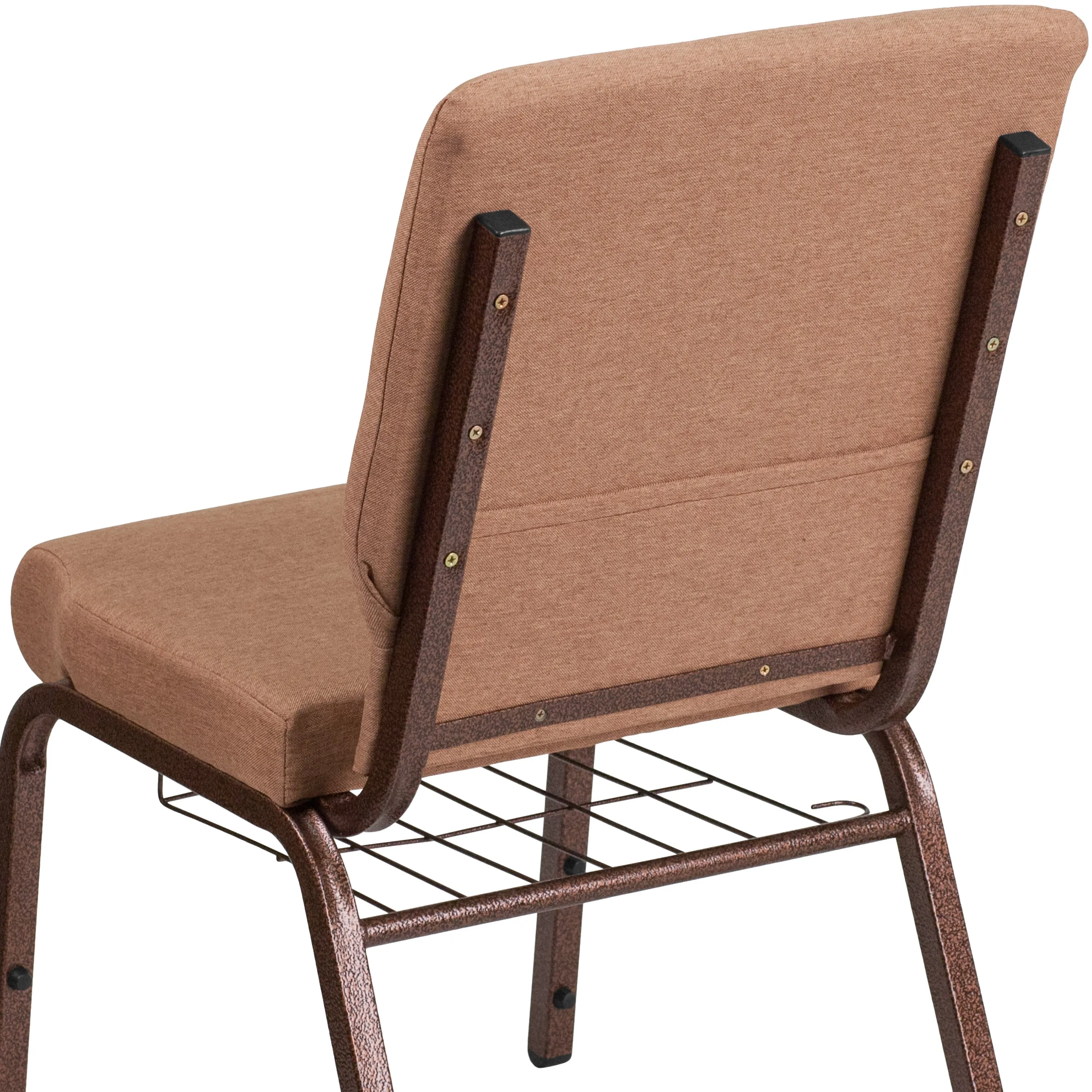 HERCULES Series 18.5''W Church Chair with Book Rack