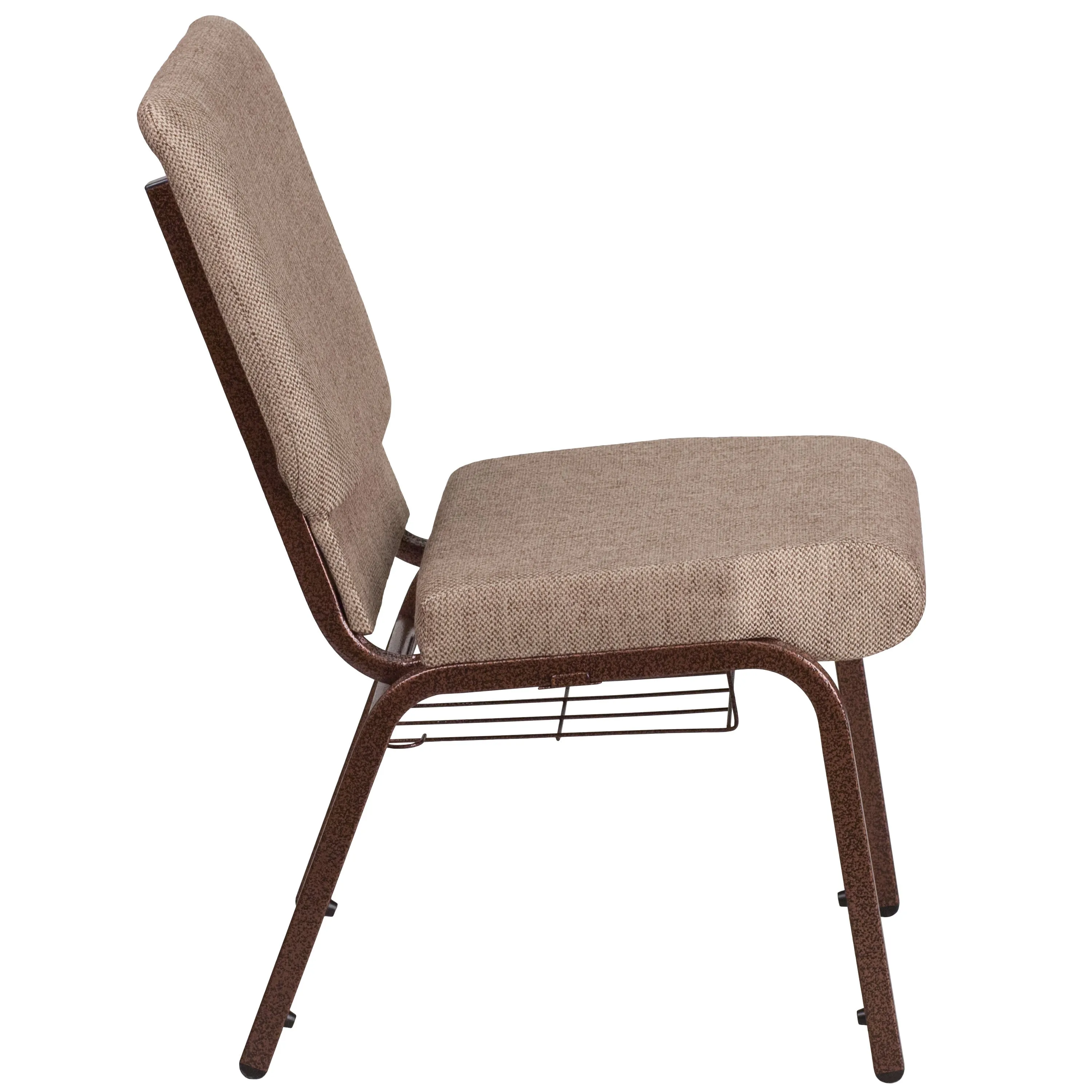 HERCULES Series 18.5''W Church Chair with Book Rack