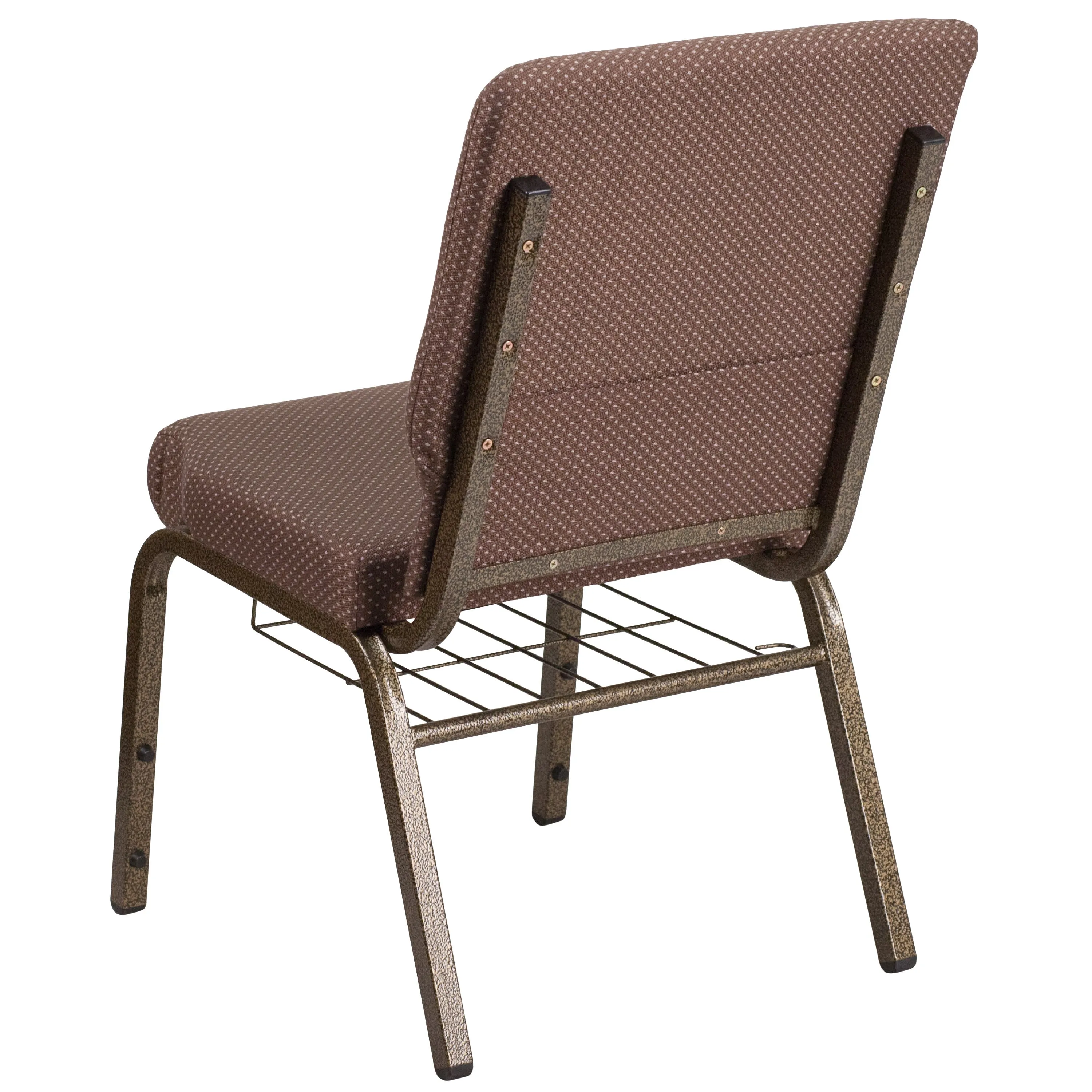 HERCULES Series 18.5''W Church Chair with Book Rack