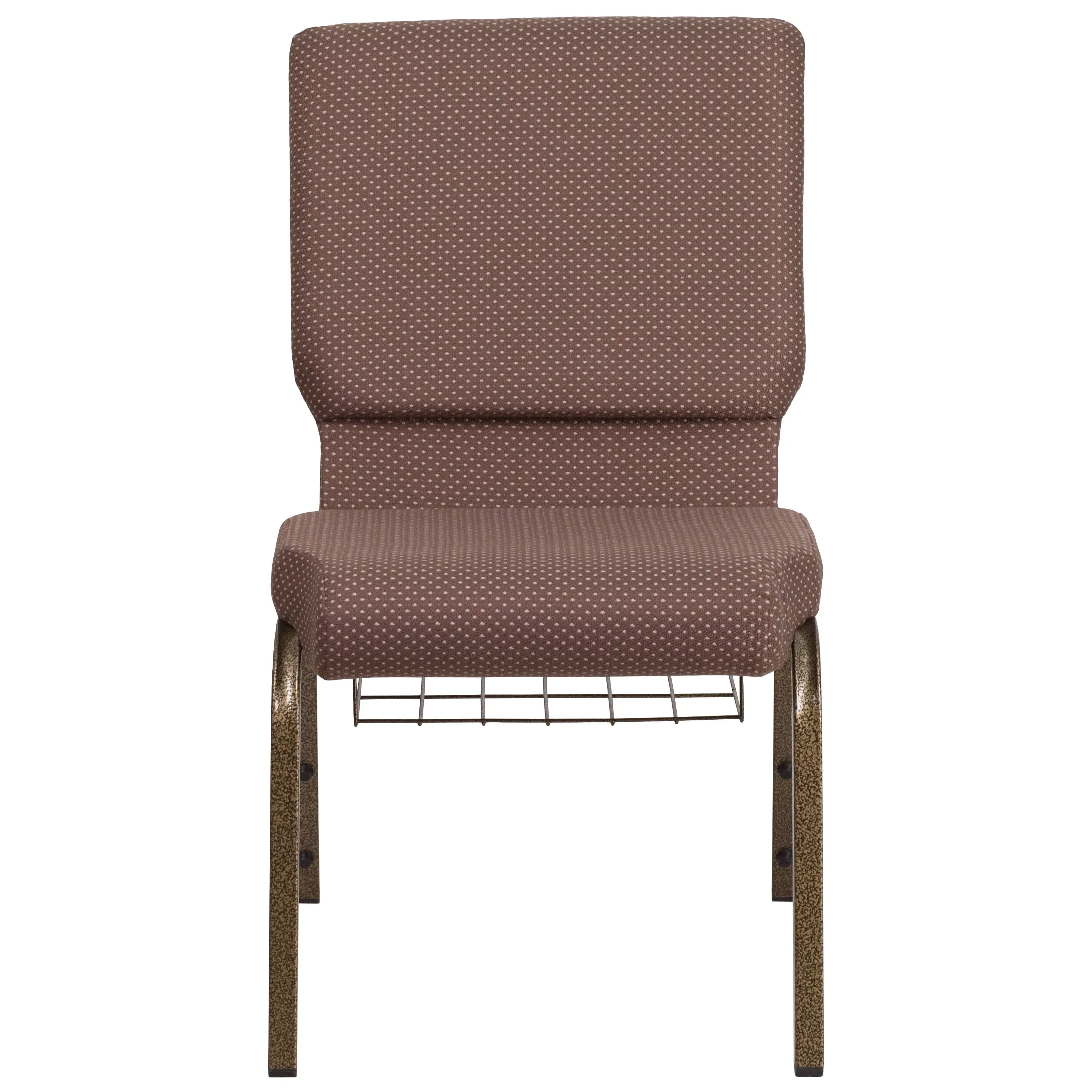 HERCULES Series 18.5''W Church Chair with Book Rack