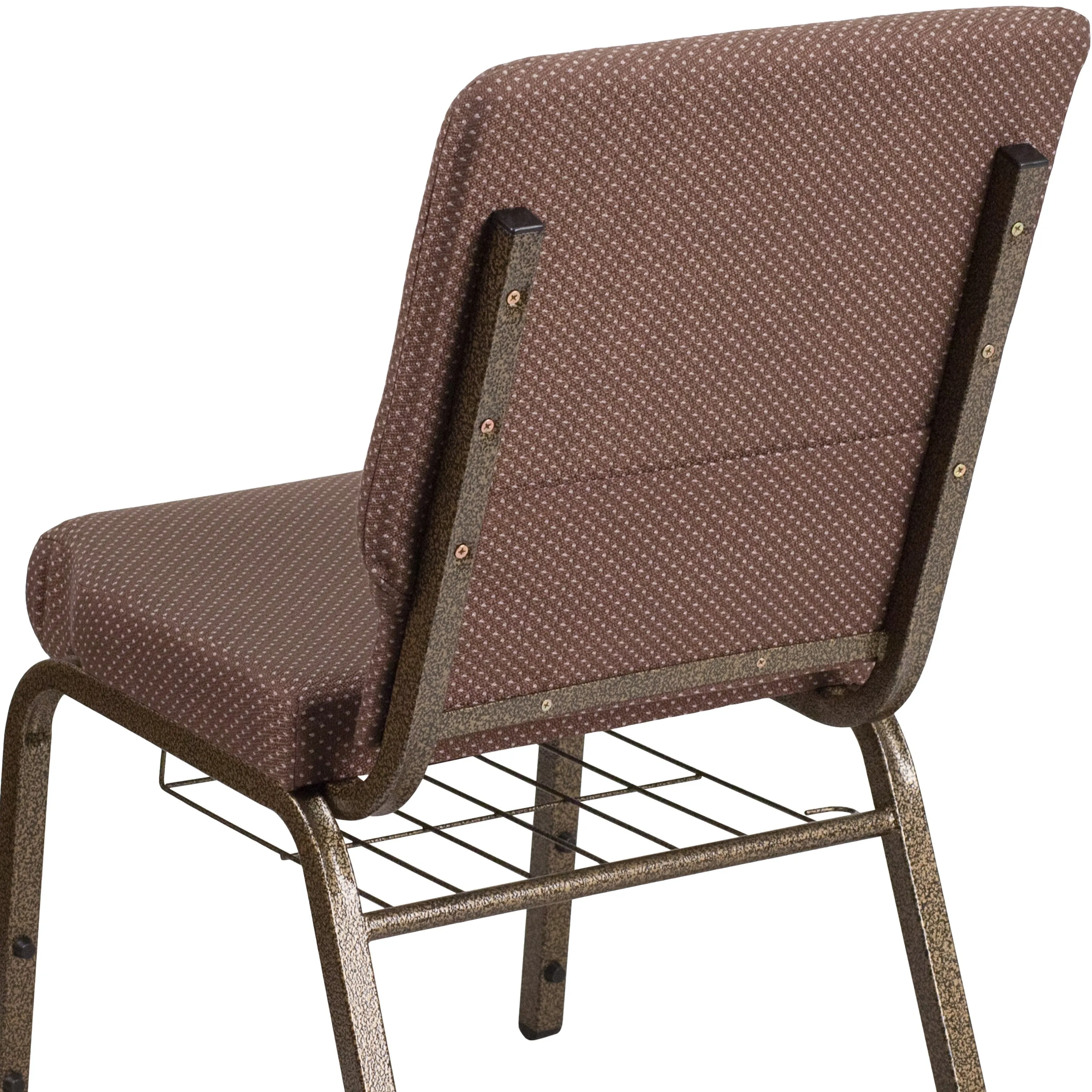 HERCULES Series 18.5''W Church Chair with Book Rack