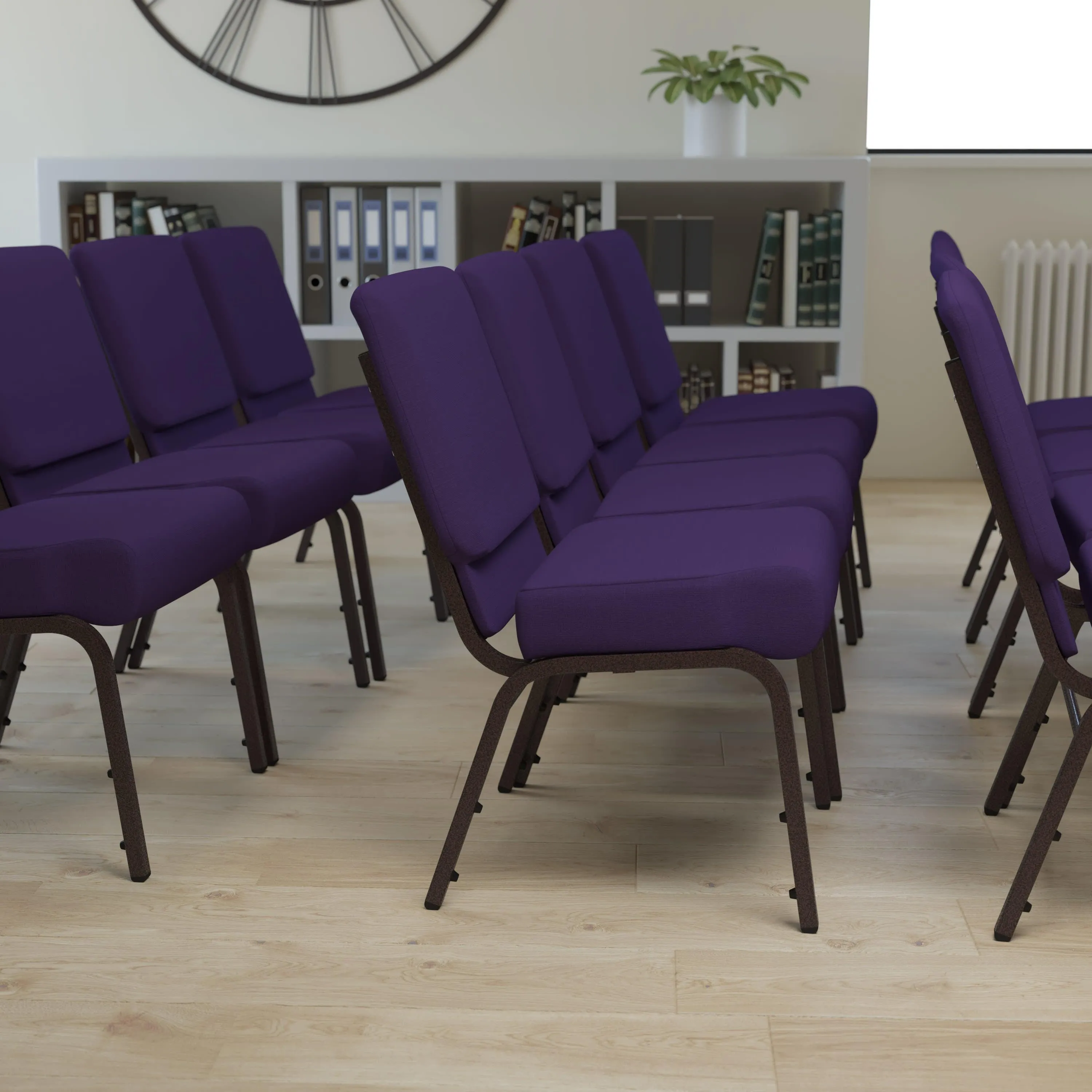 HERCULES Series 21''W Stacking Church Chair