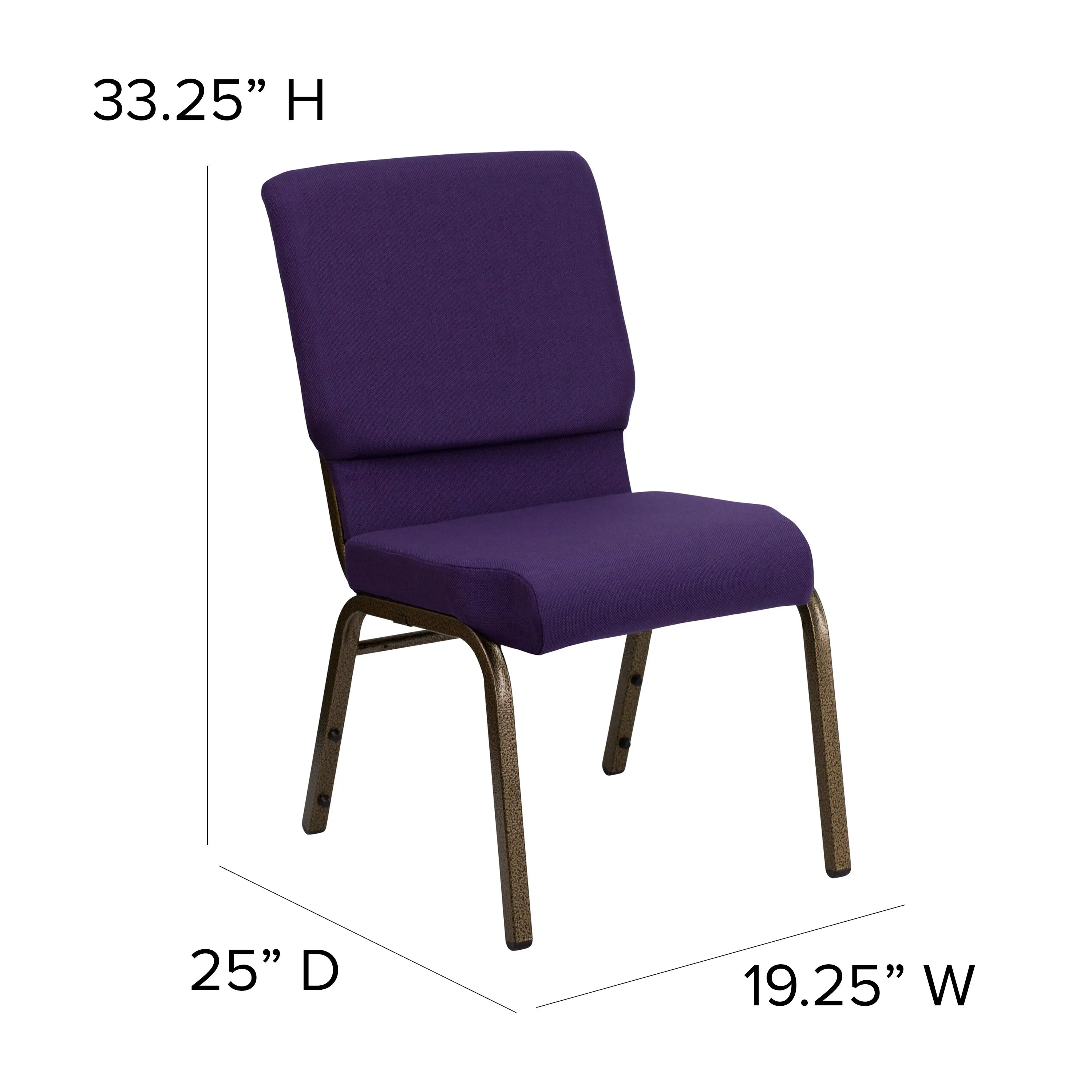 HERCULES Series Auditorium Chair - Stacking Padded Chair - 19inch Wide Seat