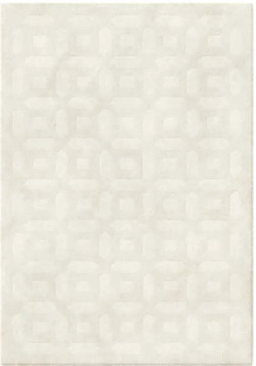 Hesta Soft Touch Patterned Rug-Grey-Large