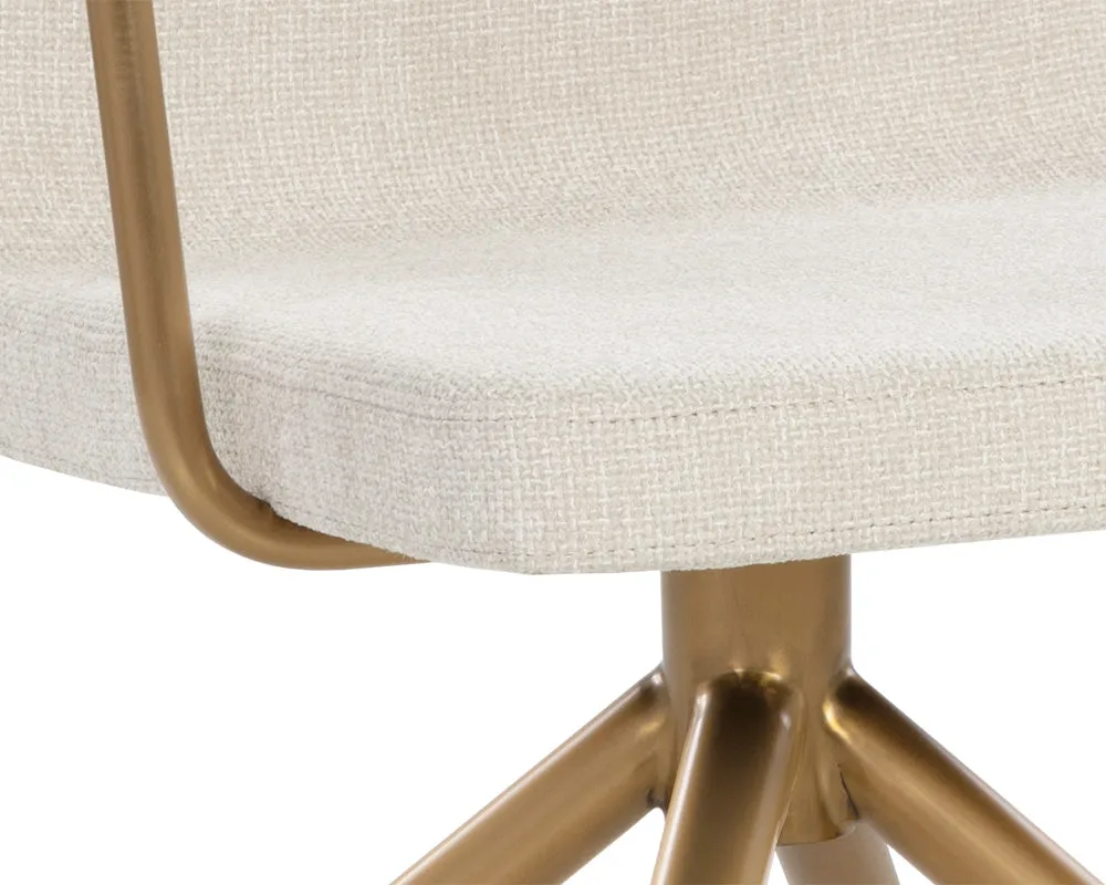 Hilda Swivel Dining Armchair