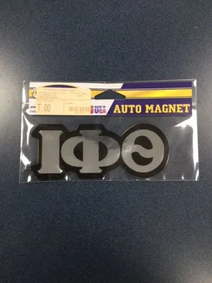 Iota Chrome Magnetic Car Emblem