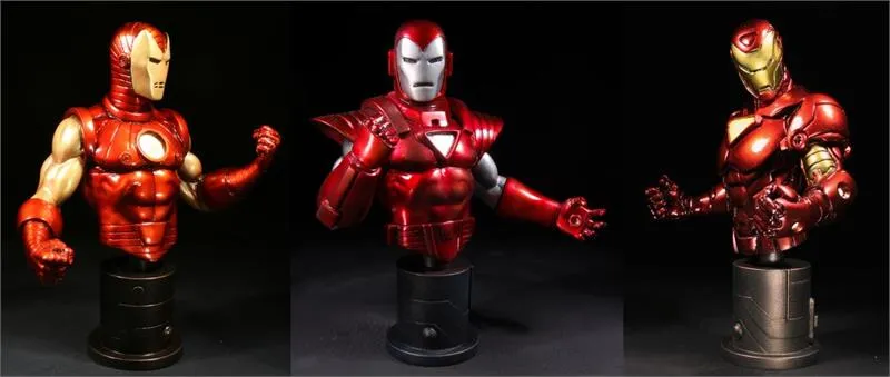 Iron Man Group 2 mini bust 3 pack by Bowen Designs