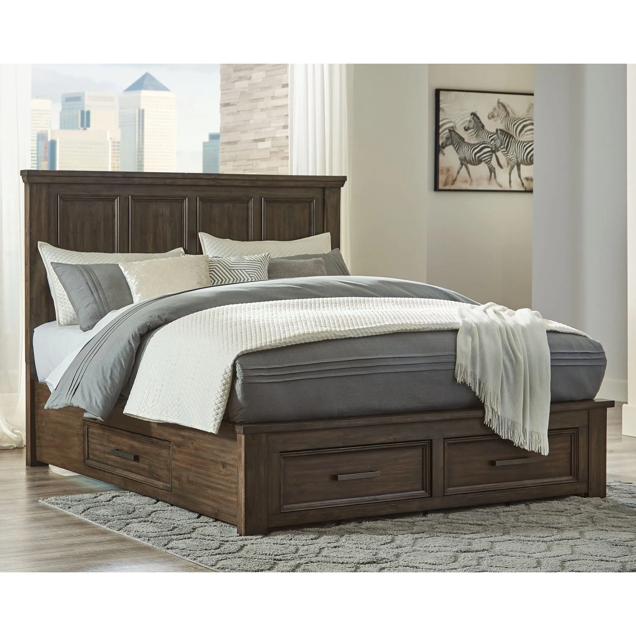 Johurst 3 Piece King Storage Bed