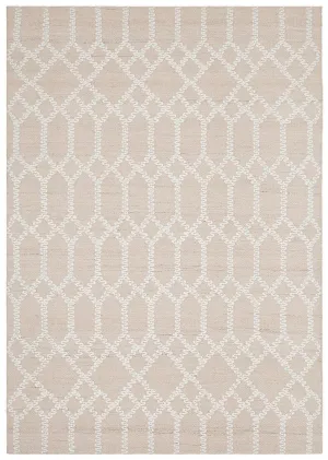 Krisha Tribal Trellis Rug Nude Soft Pink