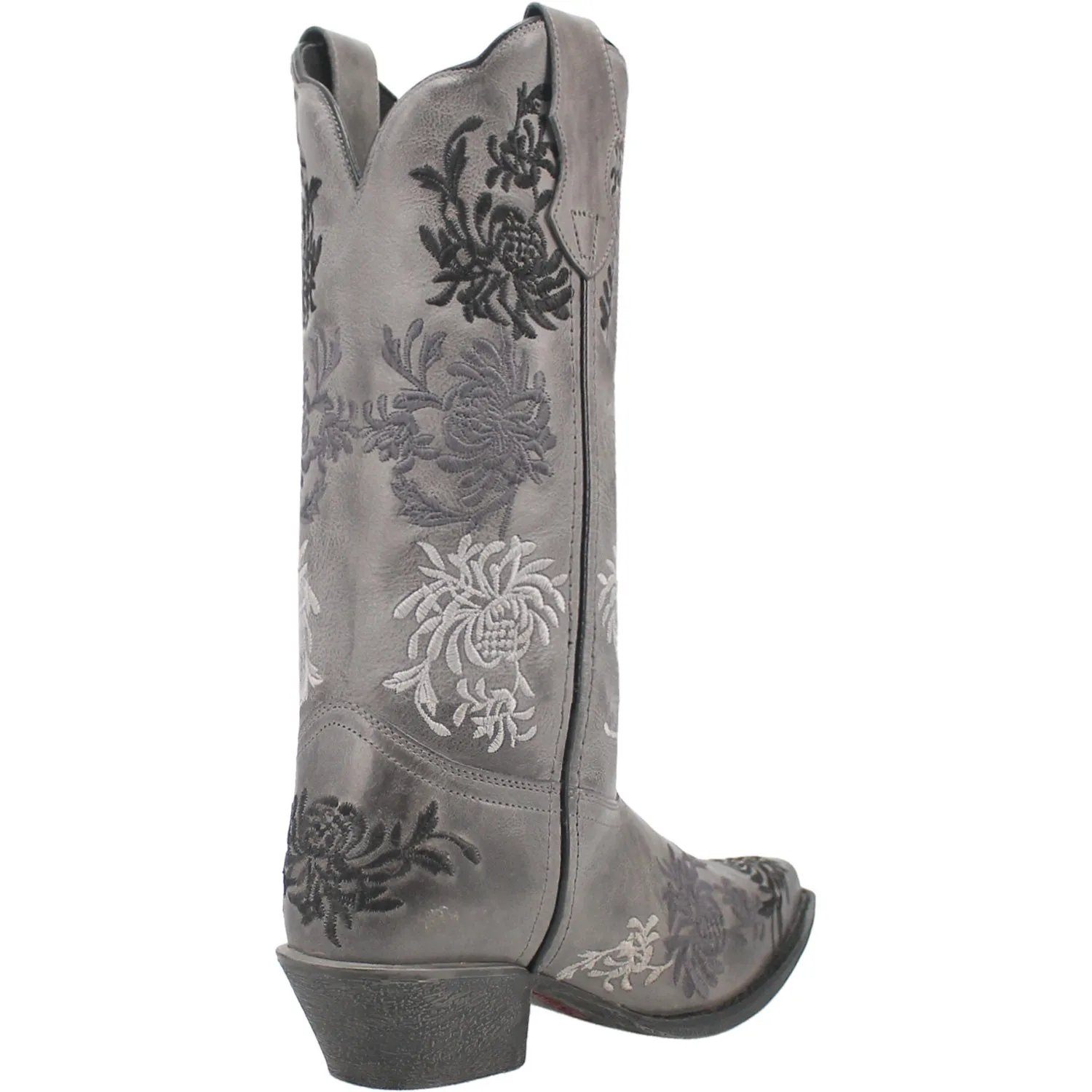 Laredo Womens Sylvan Grey Leather Cowboy Boots