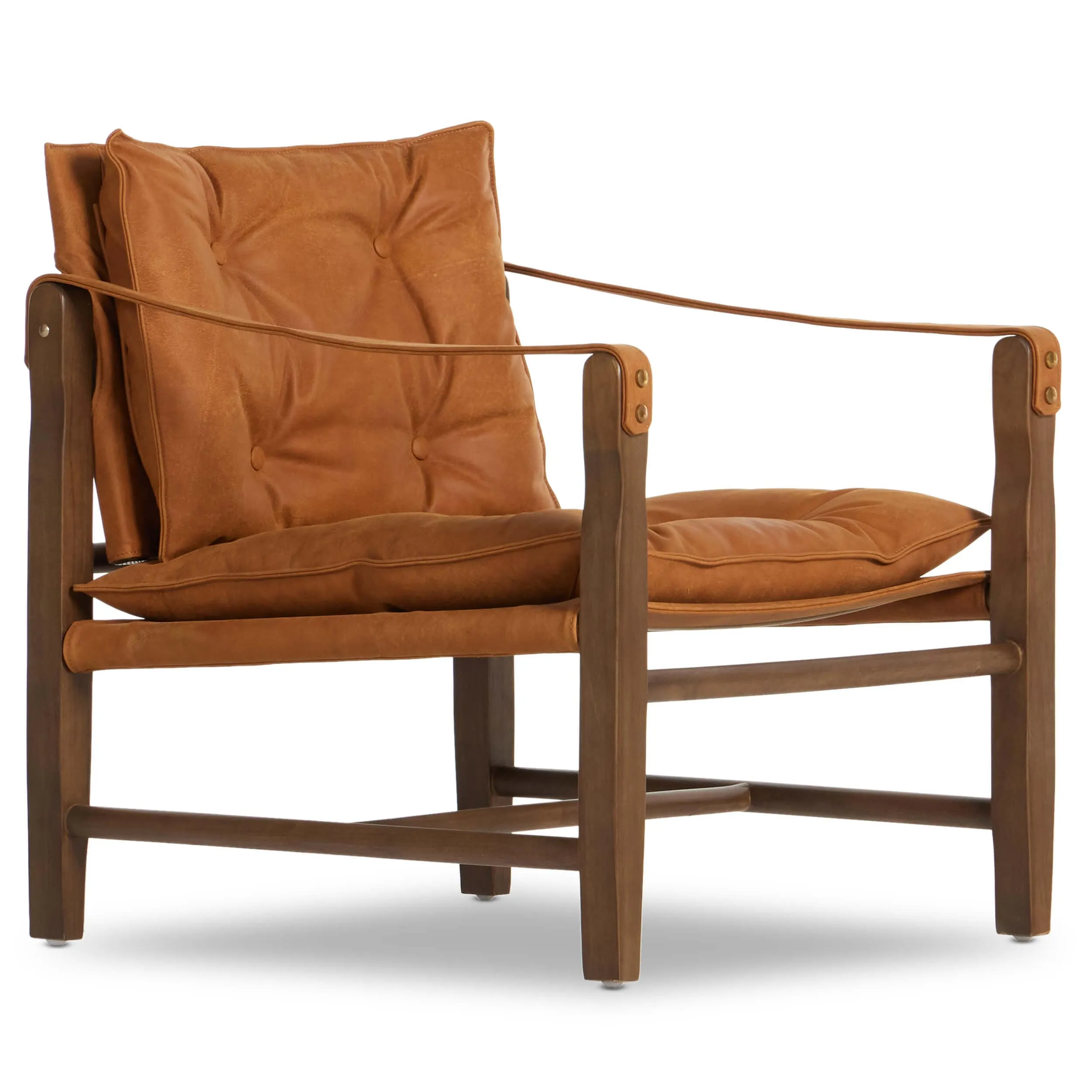 Lenz Leather Chair, Kennison Cognac