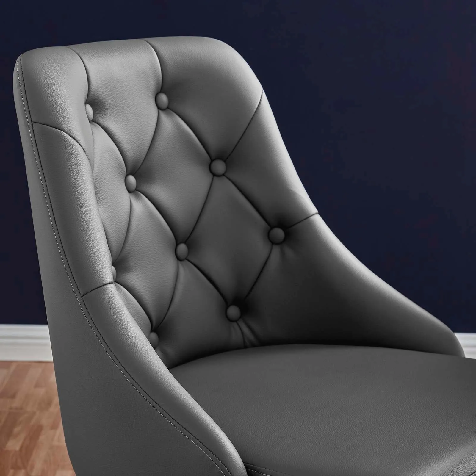 Loft Tufted Vegan Leather Office Chair