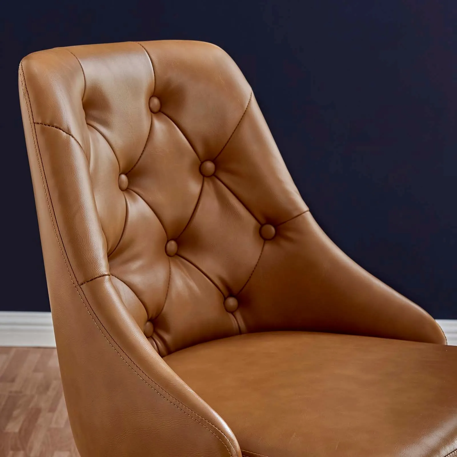 Loft Tufted Vegan Leather Office Chair