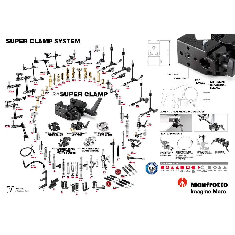 Manfrotto Magic Articulated Arm Kit with 035 Super Clamp (143R)