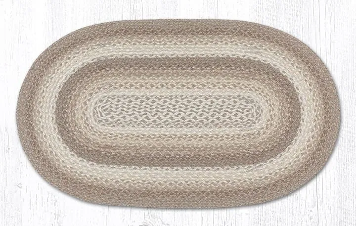 Natural Braided Rug - Oval