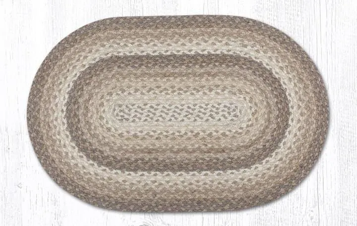 Natural Braided Rug - Oval