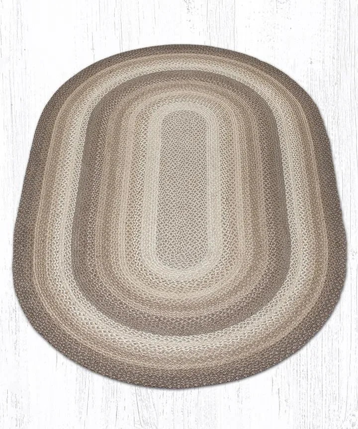 Natural Braided Rug - Oval