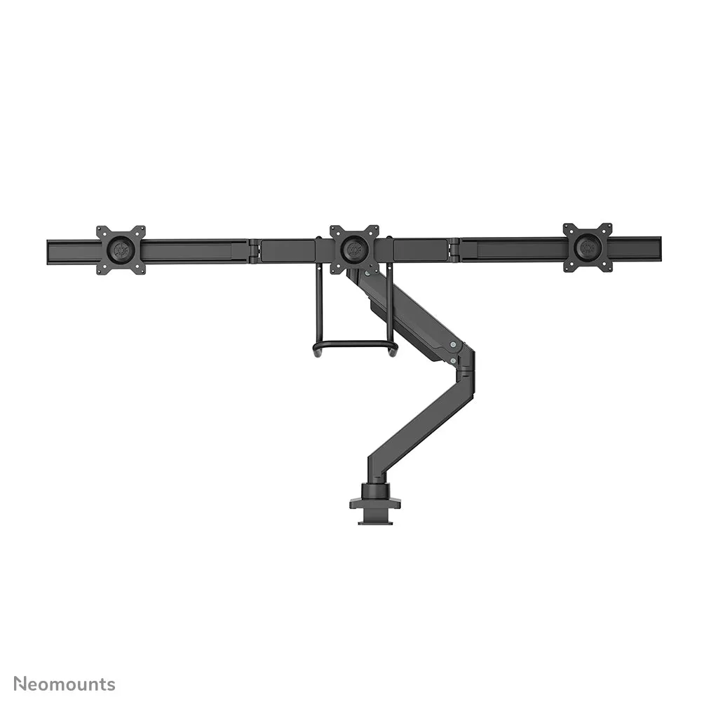 Neomounts Nm-D775dx3black Tischhalterung Mit Tischhalterungsgriff Für Drei Flachbildschirme Bis 27" (68,6 Cm).